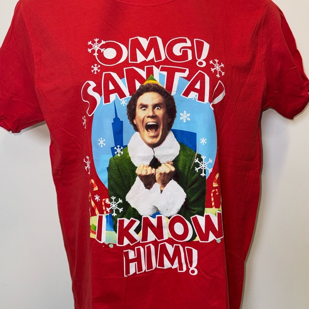 “OMG! Santa! I Know Him!” ELF Movie Tee